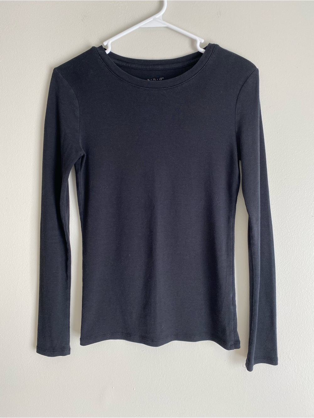 a new day Black Long-Sleeve Crewneck Top